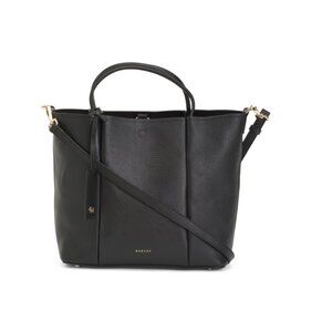 RADLEY LONDON Black Leather Henrietta Place Medium Open Top Tote